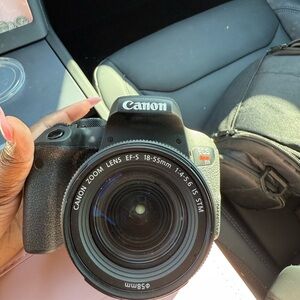 Canon EOS Rebel T7i DSLR Camera - Black